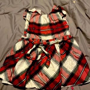 Plaid toddler holiday dress